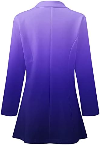 Alkalmi Kabátok Női Hosszú Ujjú Blézer Nyissa ki az Elülső Kardigán Edzés Hivatal kabát Kabát Üzleti Sport