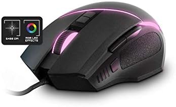 Energia Rendszer Gaming Mouse ESG M2-Flash (Raton 6400 dpi, USB, RGB LED, 8 személyre Szabható Gombok)