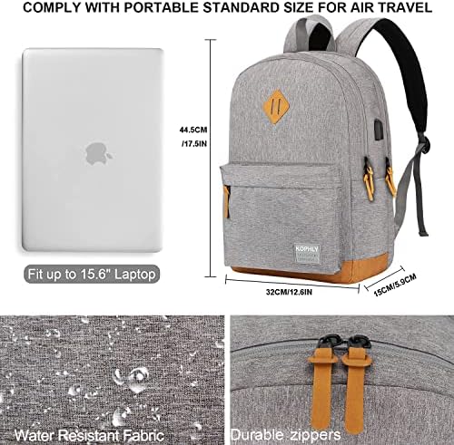 SUPACOOL Könnyű Carry-on Utazási Laptop Hátizsák Töltés USB Port A Férfiak, mind a Nők, Nagy Hátizsák