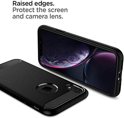 Spigen Masszív Páncél Tervezett iPhone XR Esetben (2018) - Matt Fekete