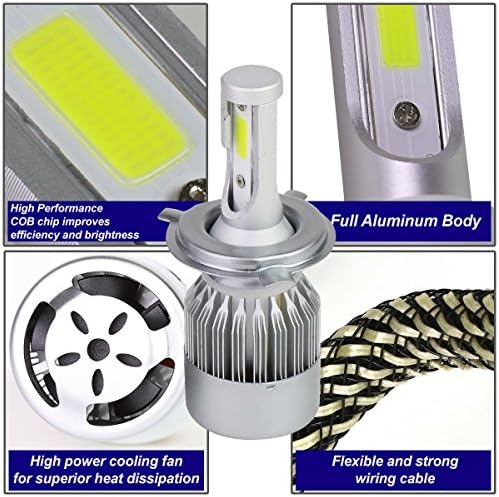Kompatibilis a Honda Civic-EM ES Pár Chrome Ház Fényszóró & Egyértelmű Sarki Lámpa + H4 LED átalakító