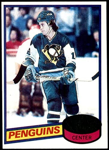 1980 Topps 186 Greg Malone Pittsburgh Penguins (Hoki-Kártya) EX Pingvinek
