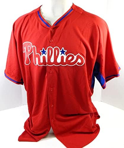 2014-15-ös Philadelphia Phillies Üres Játék Kiadott Piros Mez BP ST 54 DP26150 - Játék Használt MLB Mezek