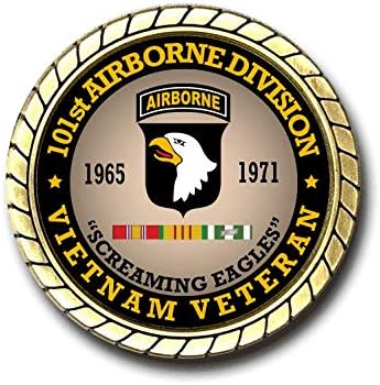 101st Airborne Division Vietnami Veterán Kihívás Érme - Hivatalosan Engedélyezett