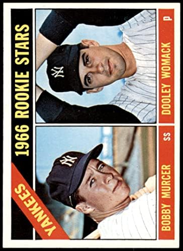 1966 Topps 469 Yankees Újonc Bobby Murcer/Dooley Womack New York Yankees (Baseball Kártya) NM Yankees