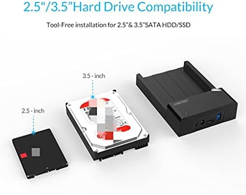 LYSLDH 2.5 3.5 hüvelykes HDD Caddy SATA-USB B Típusú ESATA Külső SSD Burkolat Akár 16TB HDD Dokkoló Állomás