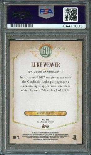 2018 Topps Cigány Királynő 283 Luke Weaver Aláírt Kártya PSA Asztalon Auto Osztály 10 Ca - Baseball Asztalon