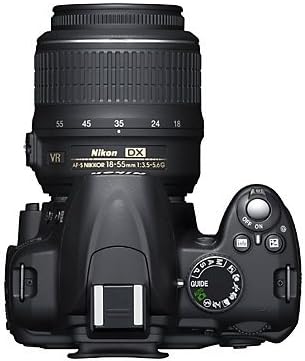Nikon D3000 10.2 MP Digitális TÜKÖRREFLEXES Fényképezőgép 18-55mm f/3.5-5.6 G AF-S DX VR Nikkor Zoom Objektív
