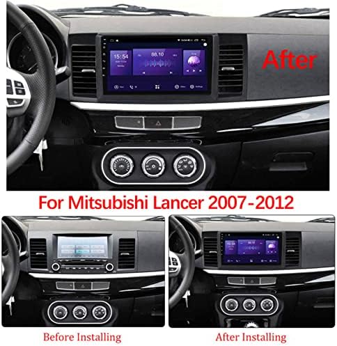 Autó Sztereó 9 - os IPS érintőképernyő Mitsubishi Lancer 2007 2008 2009 2010 2011 2012 Támogatást Carplay