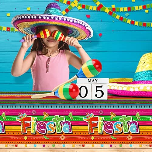 Jectivs 6 Db Mexikói Fiesta Party Terítő Dekoráció,Műanyag Cinco De Mayo Nyomtatott terítő Táblázat Fedezni