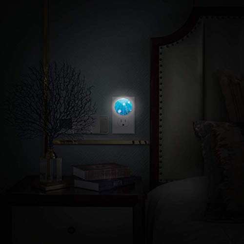Éjjeli Lámpa, Víz alatti Medúza LED-es Éjszakai Fény Plug-in Dusk-hogy-Hajnal Érzékelő Hálószoba, Fürdőszoba,