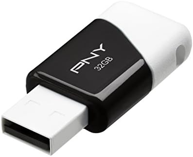 PNY Kompakt Attasé 32 GB USB 2.0 Flash Drive - Fekete/Fehér - P-FD32GCOM-GE