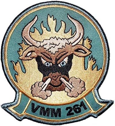 VMM-261 Dühöngő Bikák Század Patch - Varrni, 4.5 inch