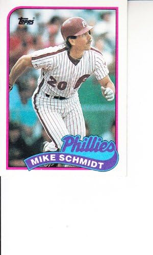1989 Topps Baseball 100 Mike Schmidt Philadelphia Phillies