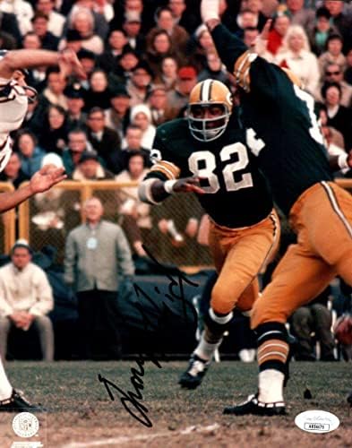 Lionel Aldridge Aláírt Dedikált 8X10 Fotó Green Bay Packers SZÖVETSÉG COA - Dedikált NFL-Fotók