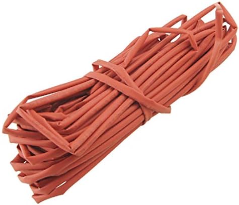 Új Lon0167 Wire Wrap Hő Zsugorodó Cső Pszichiáter Ujjú Piros 3mm Dia 10M Hosszú(Wire Wrap Schrumpfschlauch
