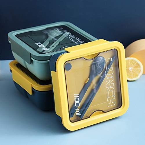SLATIOM Ebédet Külön Rekeszek Gyermekek Iskolai Bento Box Tárolóedény Mikrohullámú sütő Tányér Ebédet