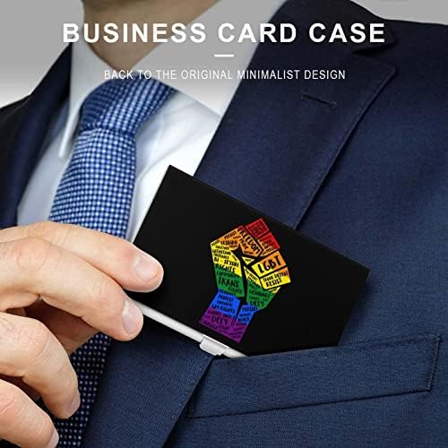 LMBT Meleg Büszkeség Vicces Üzleti ID Neve Kártya Esetben Birtokosai Védő Doboz Szervező Kagyló Férfiak