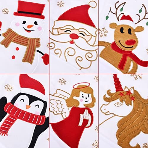 CARAKNOTS Karácsonyi Zoknik 3 Csomag Piros, Fehér, Karácsonyi Harisnya, a Család, a Gyerekek Télapó, Hóember,