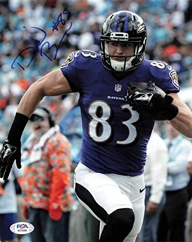 DANIEL BARNA aláírt 8x10 fotó PSA/DNS-Baltimore Ravens Aláírt - Dedikált NFL-Fotók