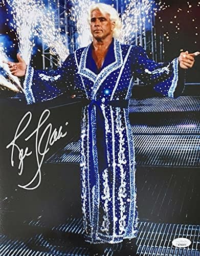 Ric Flair Aláírt Dedikált 11x14 Fotó SZÖVETSÉG Hiteles WWE WCW 4 - Dedikált Birkózás Fotók