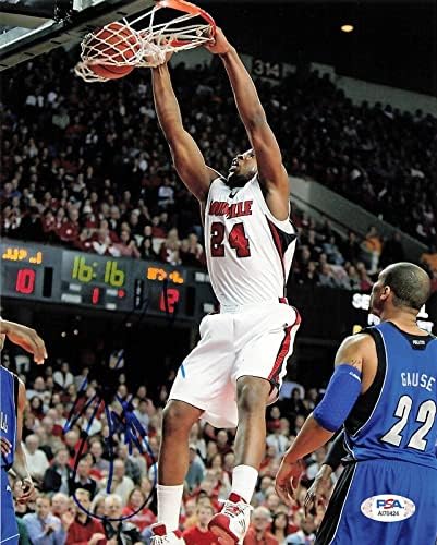 Samardo Samuels aláírt 8x10 fotó PSA/DNS-Louisville Cardinals Aláírt - Dedikált NBA-Fotók