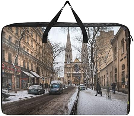 ALAZA Párizsi Utcán Elemek Extra Nagy Tároló Táska helytakarékos, a csomagot a Paplan Ágynemű Csomagokat