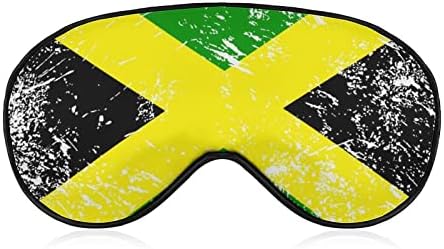 Jamaikai Retro Zászló Vicces Aludni Szem Maszk Puha Kendőt Szem Fedél Állítható Pánt Este Eyeshade Férfiak