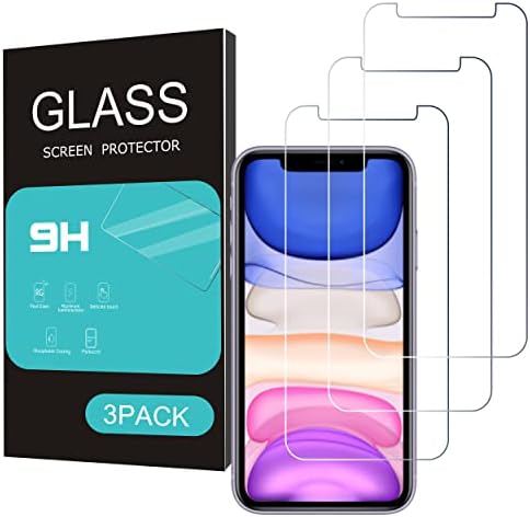HOMEMO Üveg kijelző Védő fólia iPhone 11/iPhone XR 6.1 Colos 3 Csomag Edzett Üveg