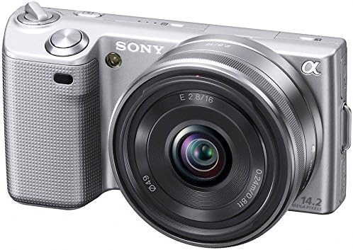 Sony Alpha NEX-5A/S Digitális Fényképezőgép 16mm f/2.8 Objektív (Ezüst) (RÉGI MODELL)